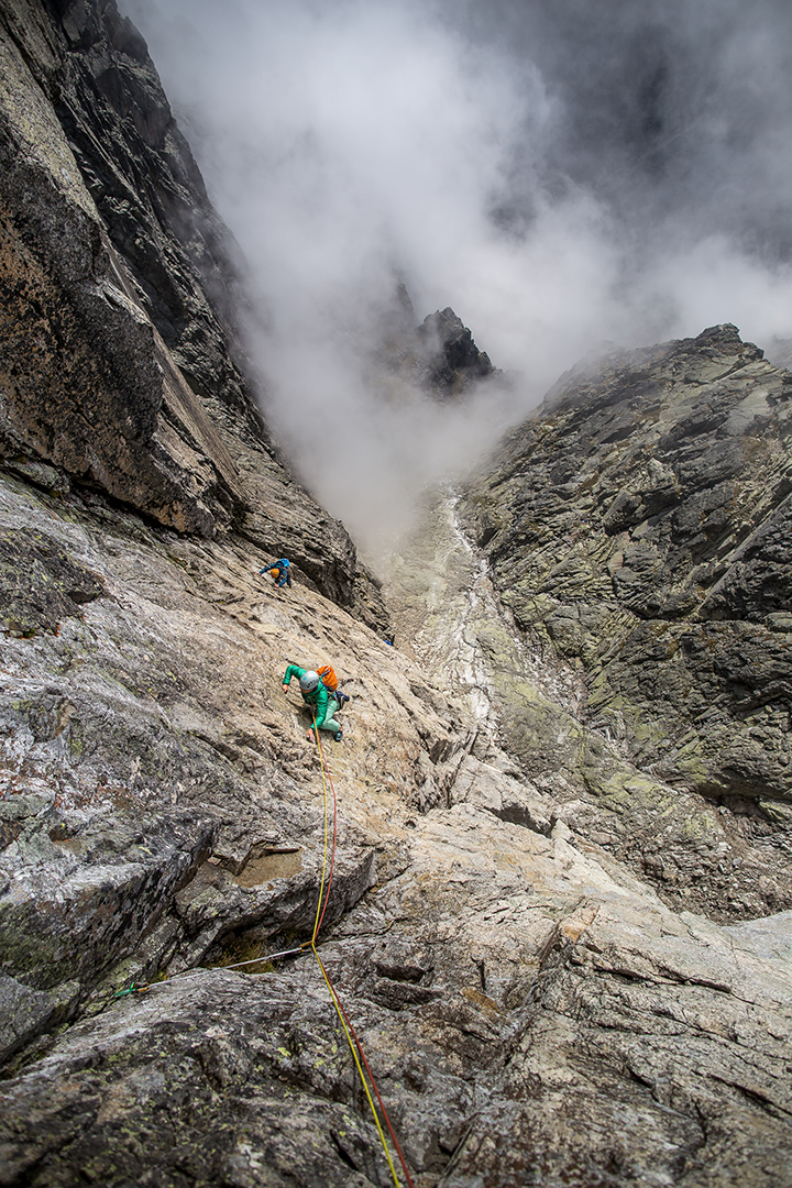 The first harder place is the "Cross Traverse". It requires a sense of balance and good footwork.