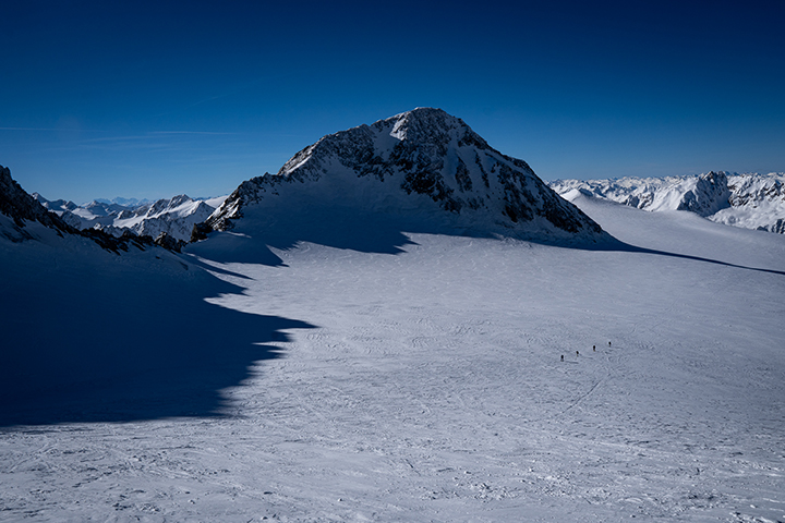 Skitouring on Taschachferner.