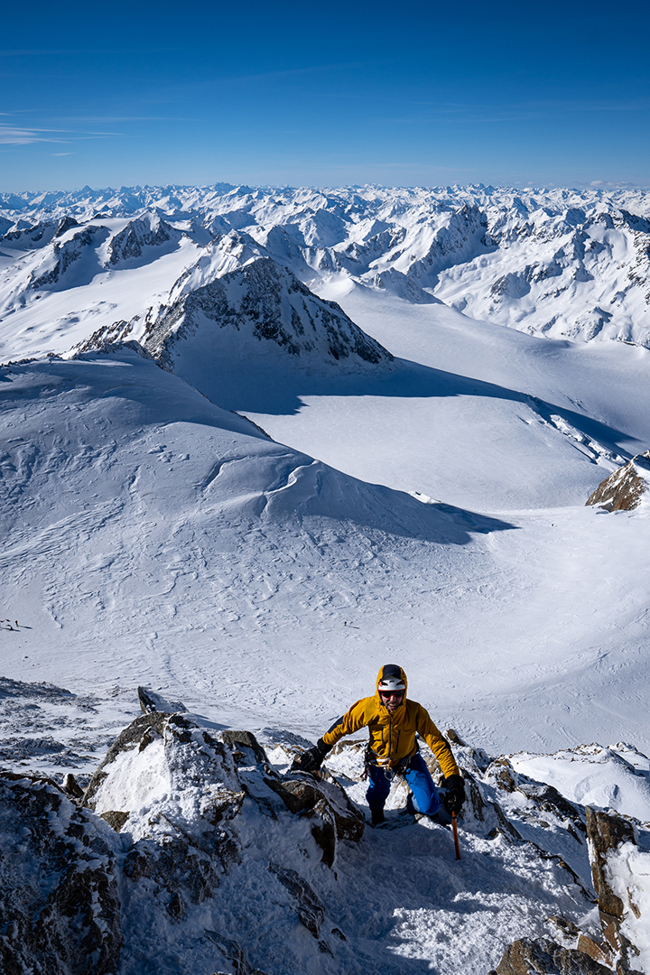 Just before the summit of Wildspitze.