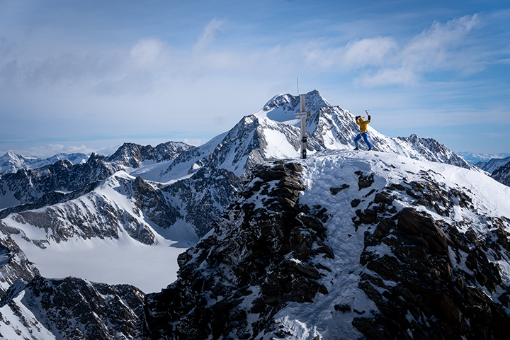 On the summit of Hochvernagtspitze.